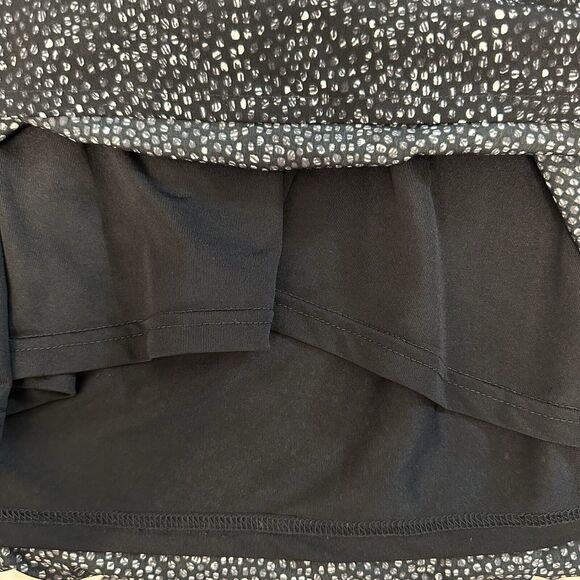 H&M Polka Dot Dress 3/4 Sleeve Semi Sheer Cinch Waist Black & White Size 12 - Picture 12 of 14